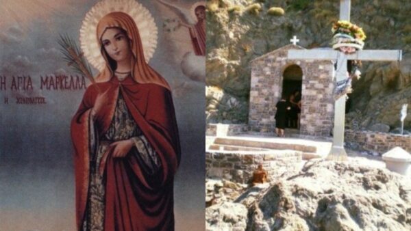 Αγία Μαρκέλλα: Το γραφικό εκκλησάκι της Χίου με τον βράχο που "ματώνει" κάθε χρόνο στην γιορτή της
