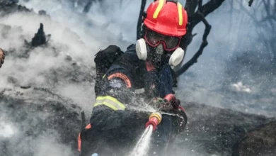 Λαγκαδάς: 55χρονος πυροσβέστης πέθανε εν ώρα κατάσβεσης, ο οποίος αισθάνθηκε αδιαθεσία και κατέρρευσε την ώρα που πάλευε με τις φλόγες.