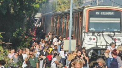 Φωτιά στον συρμό ηλεκτρικού στην Νερατζιώτισσα