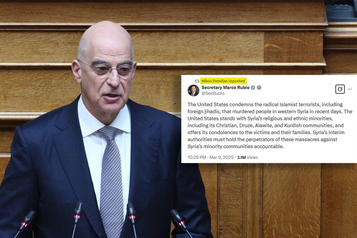 Η Ελληνική Κυβέρνηση κλείνει τα μάτια στις σφαγές στη Συρία - Διαφοροποιείται ο Νίκος Δένδιας αναδημοσιεύοντας την δήλωση του Μ. Ρούμπιο.