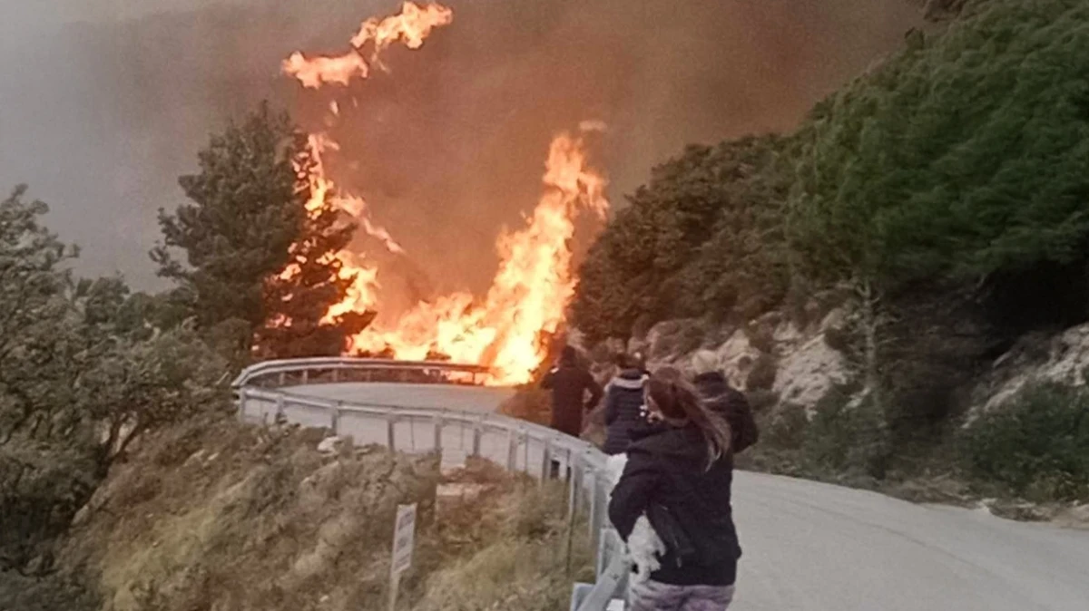 Ανεξέλεγκτη φωτιά στη Λευκάδα: Εκκενώθηκε ο Άγιος Νικήτας, ήχησε το 112, δυσμενείς οι καιρικές συνθήκες με ανεξέλεγκτο αέρα.