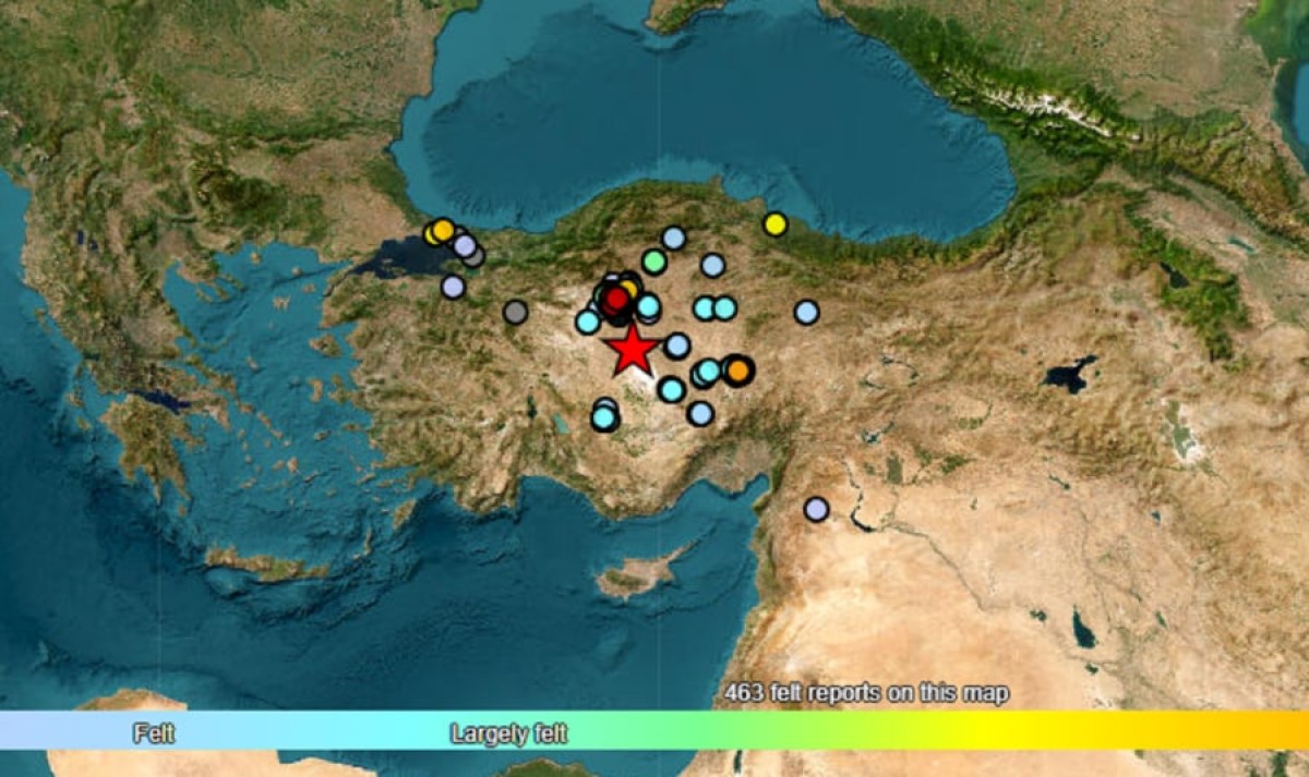 Σεισμός στην Τουρκία: 5,2 Ρίχτερ ταρακούνησαν και την Άγκυρα – «Καμία ζημιά μέχρι τώρα», λέει ο ΥΠΕΣ