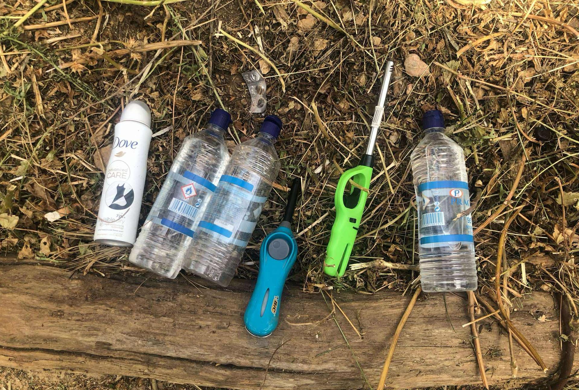 Λυκαβηττός: Επίδοξοι εμπρηστές άφησαν πίσω τους ύποπτα «σύνεργα»