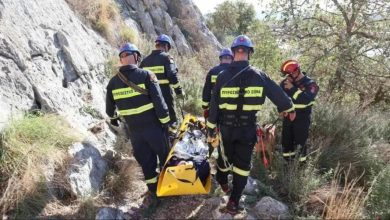 Ένα σοβαρό περιστατικό σημειώθηκε το πρωί της Δευτέρας στο φαράγγι του Δικτάμου, στην περιοχή Στύλος του Δήμου Αποκορώνου Χανίων