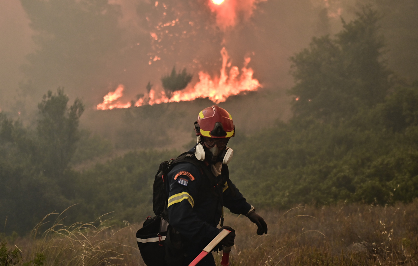 Σημαντική δασική πυρκαγιά εκδηλώθηκε το απόγευμα της Κυριακής, περί τις 15:00, στην ευρύτερη περιοχή του Γερακιού Αμαλιάδας, προκαλώντας