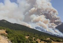 Σημαντική αναζωπύρωση σημειώθηκε το μεσημέρι της Τετάρτης στην πύρινη εστία που μαίνεται στον Φενεό Κορινθίας, με επίκεντρο