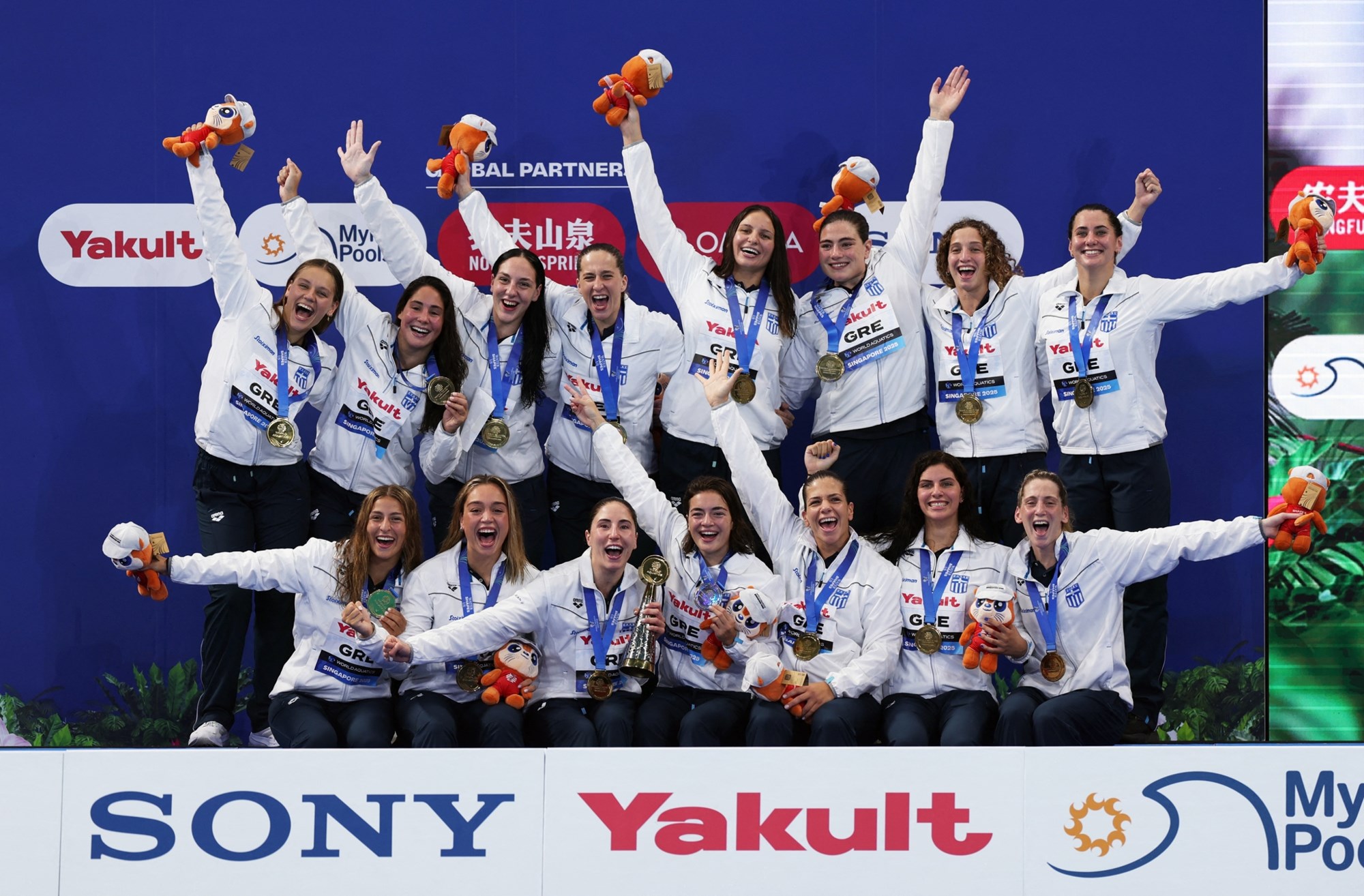 Η Εθνική ομάδα πόλο γυναικών κατέκτησε τον τίτλο της παγκόσμιας πρωταθλήτριας, επιβεβαιώνοντας την απόλυτη υπεροχή της στον χώρο