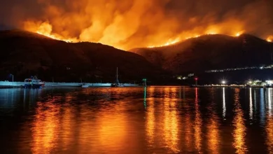 «Γροθιά στο στομάχι» είναι το σημερινό δημοσίευμα της εφημερίδας «Πολίτης Χίου», καθώς οι πυρκαγιές συνεχίζουν να καταστρέφουν