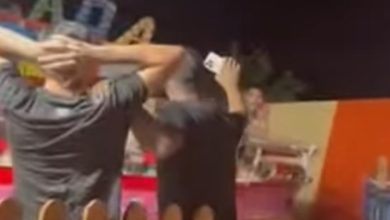 Μια βραδιά γιορτής στην Κρεμαστή της Ρόδου μετατράπηκε σε εφιάλτη, όταν τέσσερα άτομα εκσφενδονίστηκαν από το παιχνίδι «ταψί»