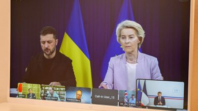 Η τηλεδιάσκεψη μεταξύ των Ευρωπαίων ηγετών και του προέδρου της Ουκρανίας, Βολοντίμιρ Ζελένσκι, ολοκληρώθηκε την Κυριακή, λίγες