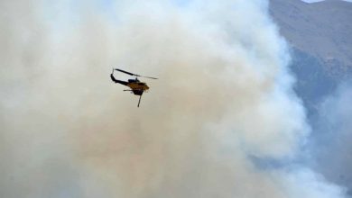 Φωτιά σε εξέλιξη στον παραθαλάσσιο οικισμό Λυχναφτιά της Τήνου, όπου καίγεται χαμηλή βλάστηση και η κατάσταση παρακολουθείται στενά
