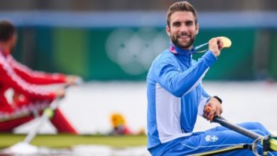 «Μπορεί να είμαστε μία μικρή χώρα και να φαίνονται οι άλλοι γίγαντες, αλλά τελικά μετρά η ελληνική ψυχή», τόνισε μετά τη μεγάλη του