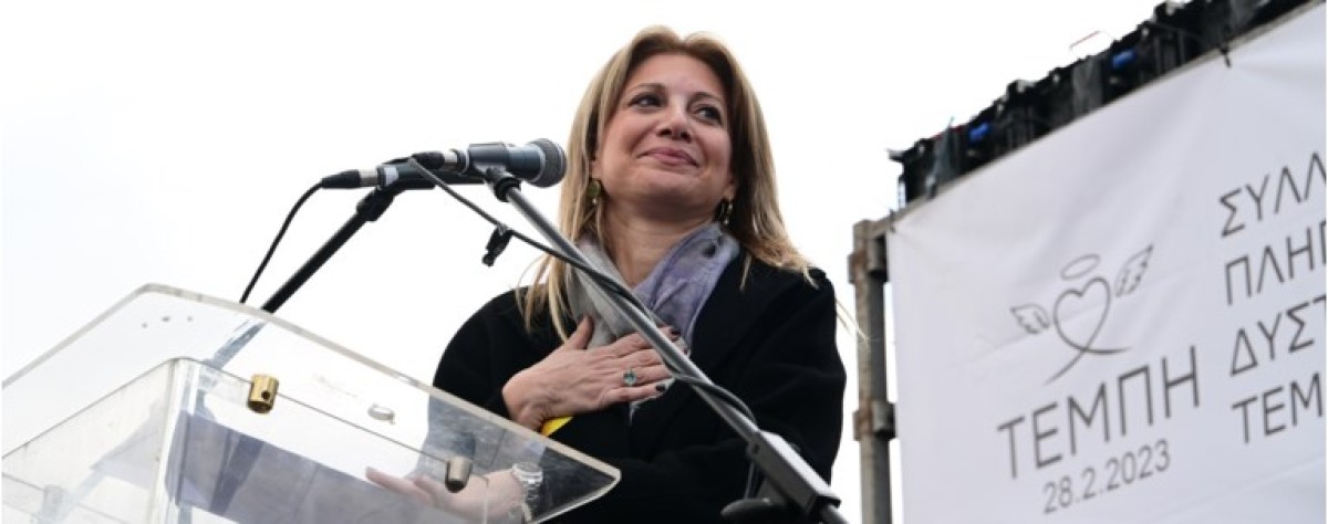 Ανοιχτό άφησε το ενδεχόμενο της συμμετοχής της σε κάποιο φορέα έχοντας ανάμειξη στην πολιτική σκηνή της χώρας η Μαρία Καρυστιανού