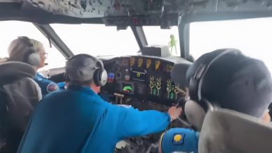 Δύσκολες και επικίνδυνες στιγμές έζησε το πλήρωμα ενός αναγνωριστικού αεροσκάφους των ΗΠΑ, που πέταξε στο «μάτι του τυφώνα»