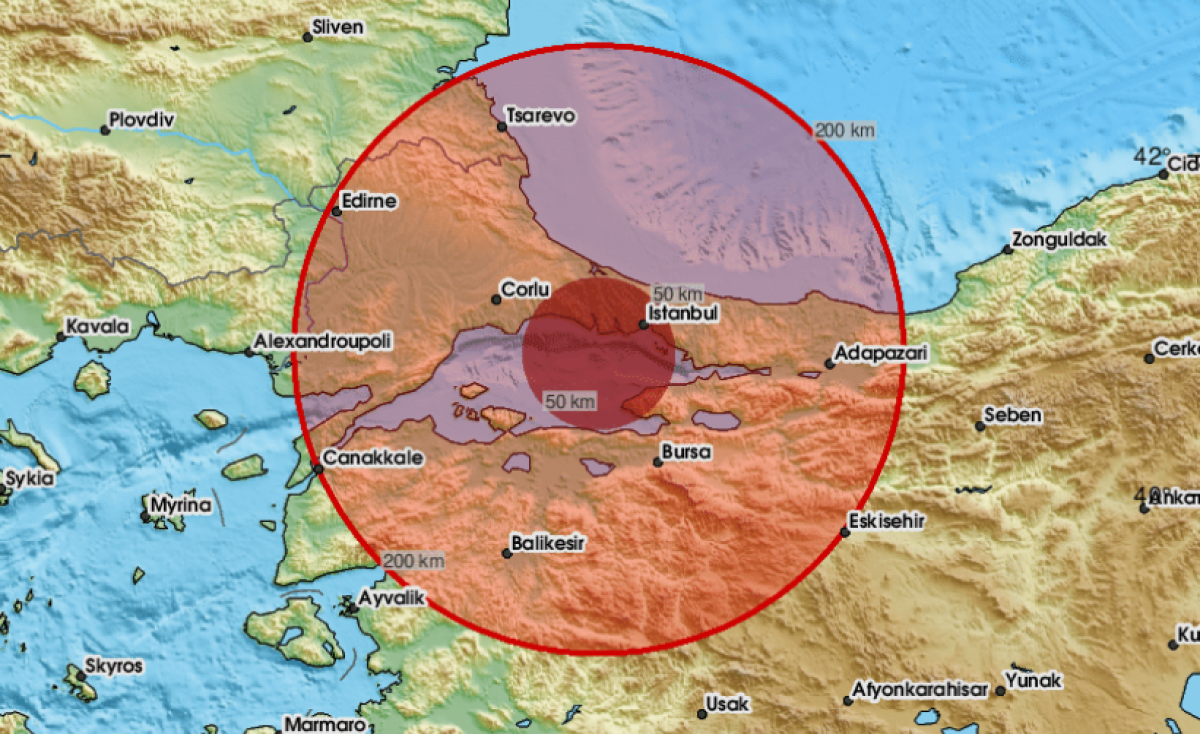 Σεισμός μεγέθους 5,2 βαθμών της κλίμακας Ρίχτερ σημειώθηκε στη Θάλασσα του Μαρμαρά, κοντά στην Κωνσταντινούπολη