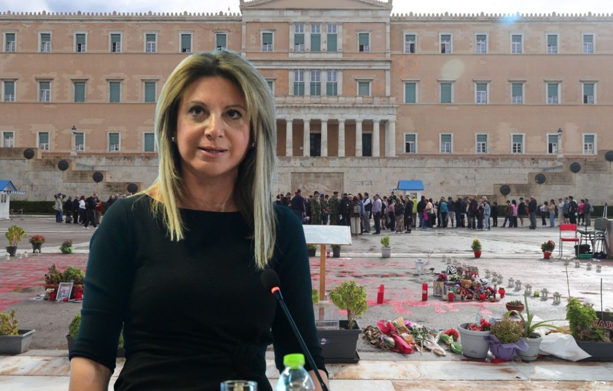 Με μια εκρηκτική και φορτισμένη συναισθηματικά παρέμβαση, η Μαρία Καρυστιανού στράφηκε κατά της κυβέρνησης Μητσοτάκη,