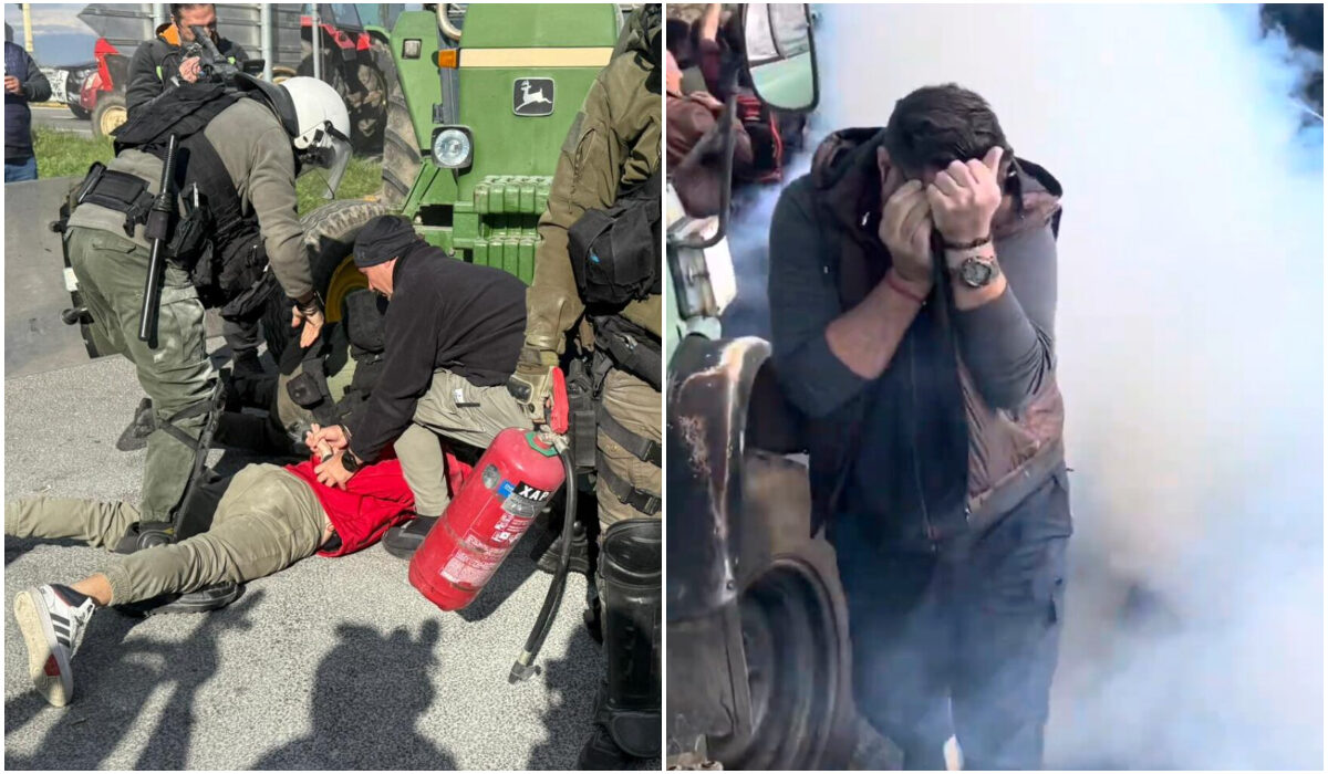 Με έντονα επεισόδια ξεκίνησαν οι σημερινές κινητοποιήσεις των αγροτών, οι οποίοι έστησαν τα πρώτα μπλόκα τους στον Πλατύκαμπο, στην