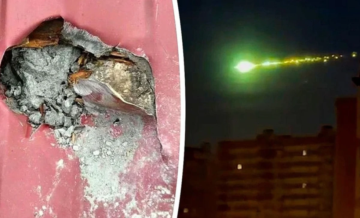 Μία γυναίκα ανακάλυψε στην σκεπή του σπιτιού της στην Οκουλόβκα της Ρωσίας έναν «θησαυρό», ένα κομμάτι μετεωρίτη καρφωμένο ανάμεσα στα κεραμίδια.