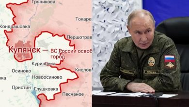 Ο Ρώσος πρόεδρος, Βλαντιμίρ Πούτιν, ενημερώθηκε επίσημα για την κατάληψη της ουκρανικής πόλης Κουπιάνσκ, στρατηγικού σημασίας