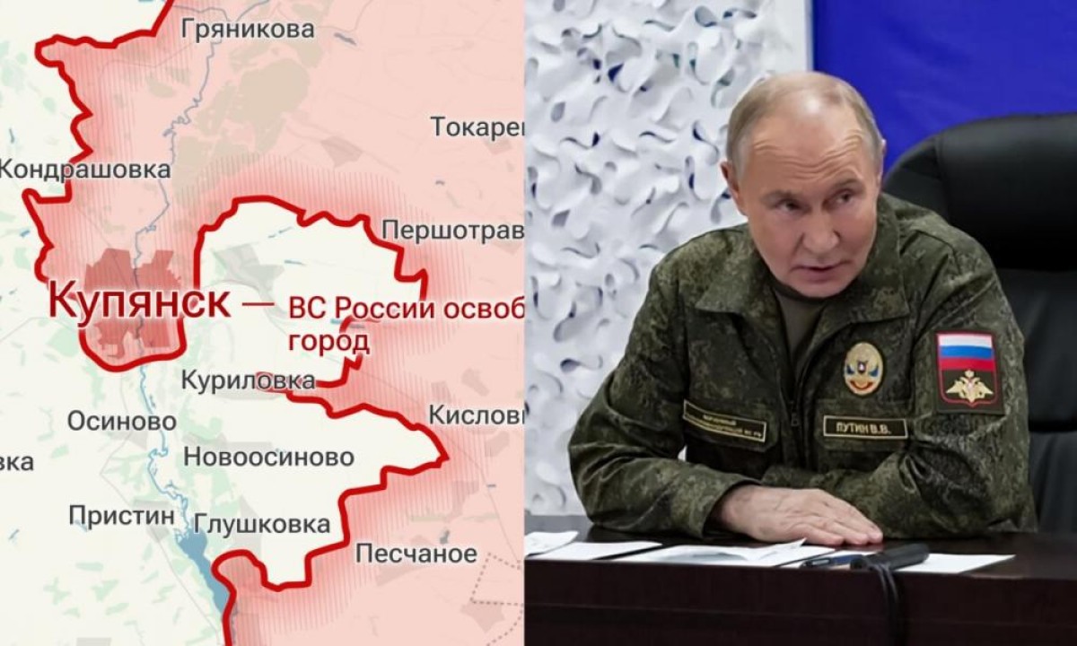 Ο Ρώσος πρόεδρος, Βλαντιμίρ Πούτιν, ενημερώθηκε επίσημα για την κατάληψη της ουκρανικής πόλης Κουπιάνσκ, στρατηγικού σημασίας