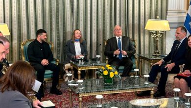 Ολοκληρώθηκε η συνάντηση του Προέδρου της Δημοκρατίας με τον Ουκρανό Πρόεδρο, Βολοντίμιρ Ζελένσκι. Δεν έβγαλε «κιχ»