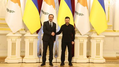 «Είμαι σήμερα εδώ για να επαναλάβω δημόσια ότι η Κύπρος, που γνωρίζει από πρώτο χέρι τι σημαίνει εισβολή και κατοχή, τι σημαίνει πρόσφυγες