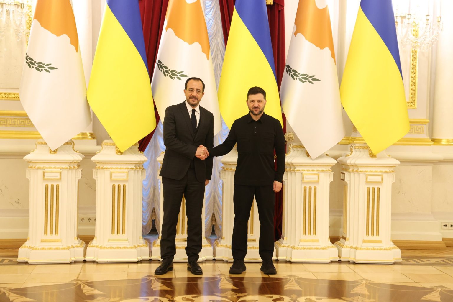 «Είμαι σήμερα εδώ για να επαναλάβω δημόσια ότι η Κύπρος, που γνωρίζει από πρώτο χέρι τι σημαίνει εισβολή και κατοχή, τι σημαίνει πρόσφυγες