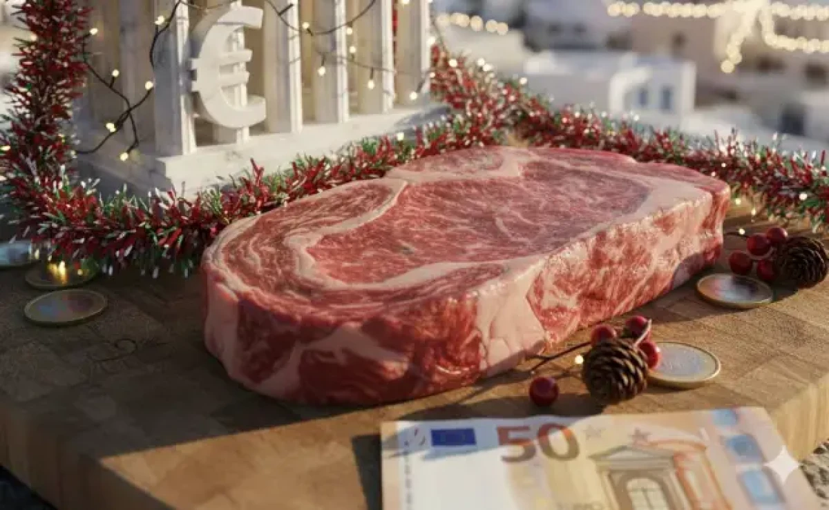 Οι καταναλωτές φέτος τα Χριστούγεννα θα βρεθούν αντιμέτωποι με σημαντικές αυξήσεις στις τιμές του μοσχαρίσιου κρέατος, με τα ποσοστά