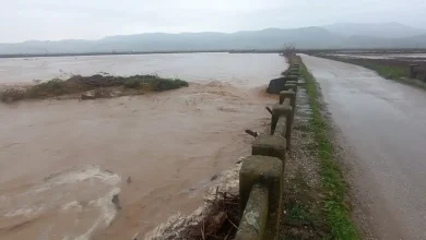 Η κακοκαιρία Byron άφησε πίσω της εικόνες εκτεταμένης καταστροφής, καθώς ο ποταμός Ενιπέας υπερχείλισε μετά από έντονες βροχοπτώσεις
