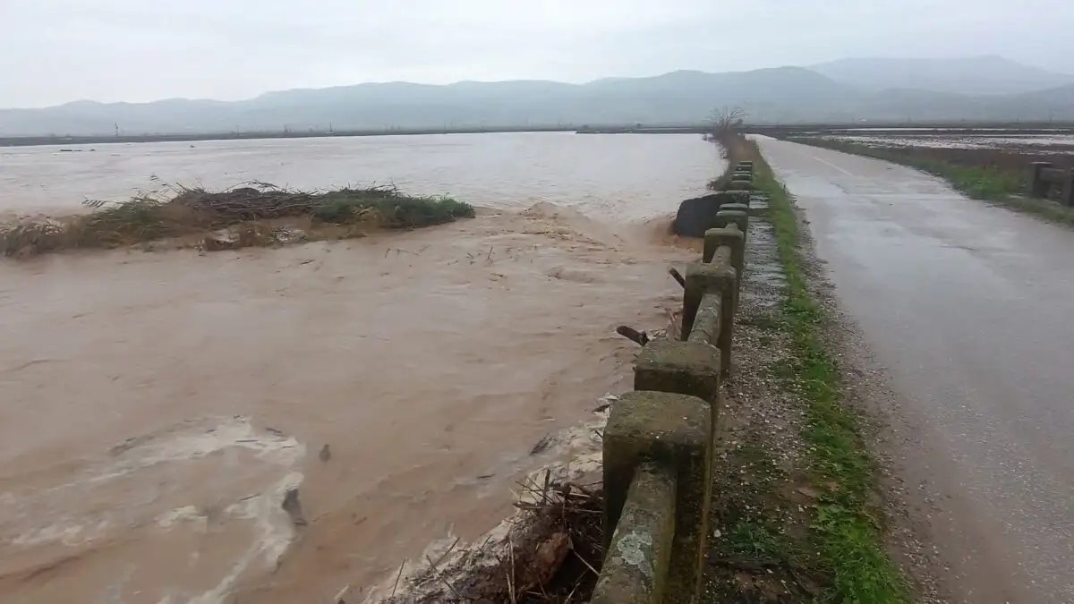 Η κακοκαιρία Byron άφησε πίσω της εικόνες εκτεταμένης καταστροφής, καθώς ο ποταμός Ενιπέας υπερχείλισε μετά από έντονες βροχοπτώσεις