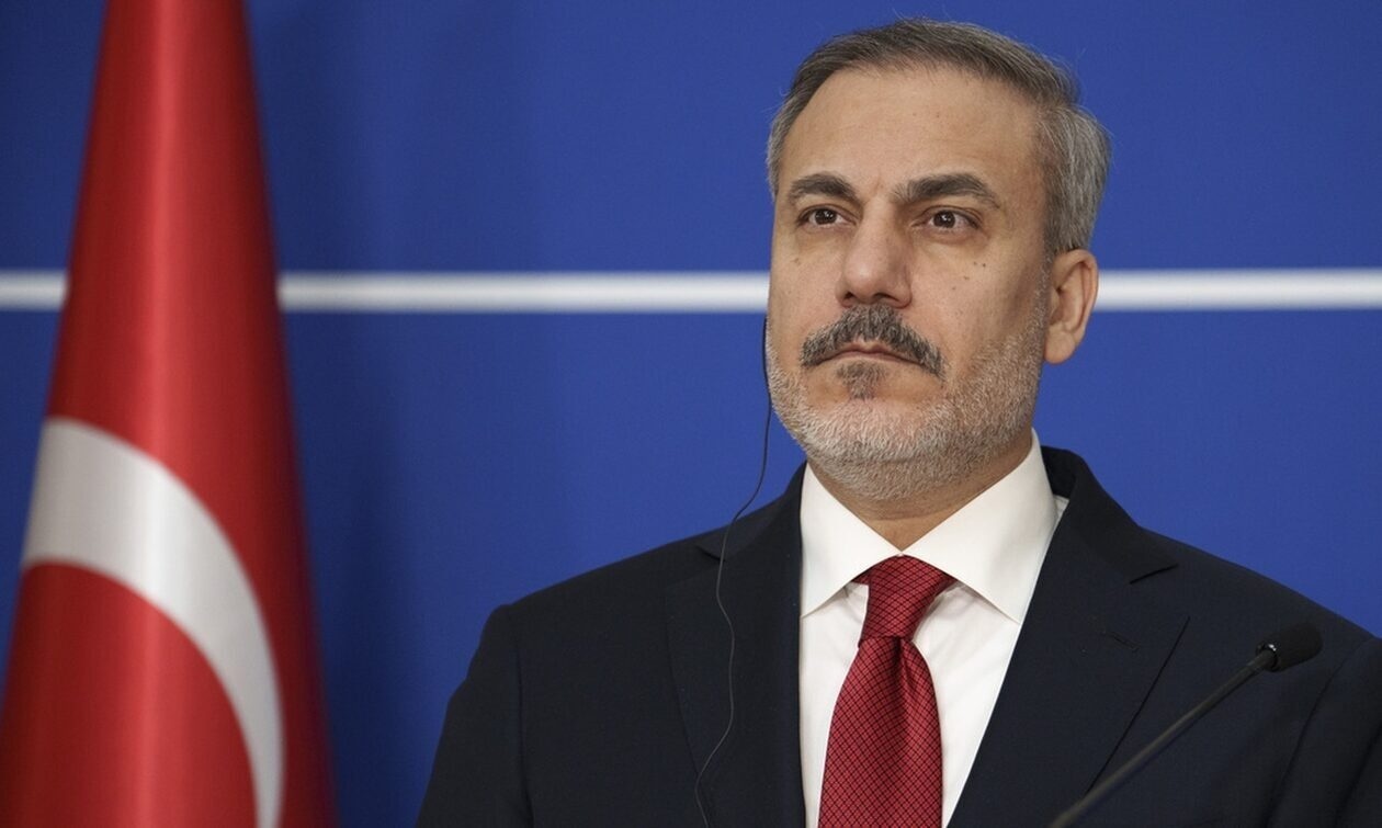 Ο Τούρκος υπουργός Εξωτερικών, Χακάν Φιντάν, δεν έχασε την ευκαιρία κατά τη διάρκεια ενημέρωσης των δημοσιογράφων