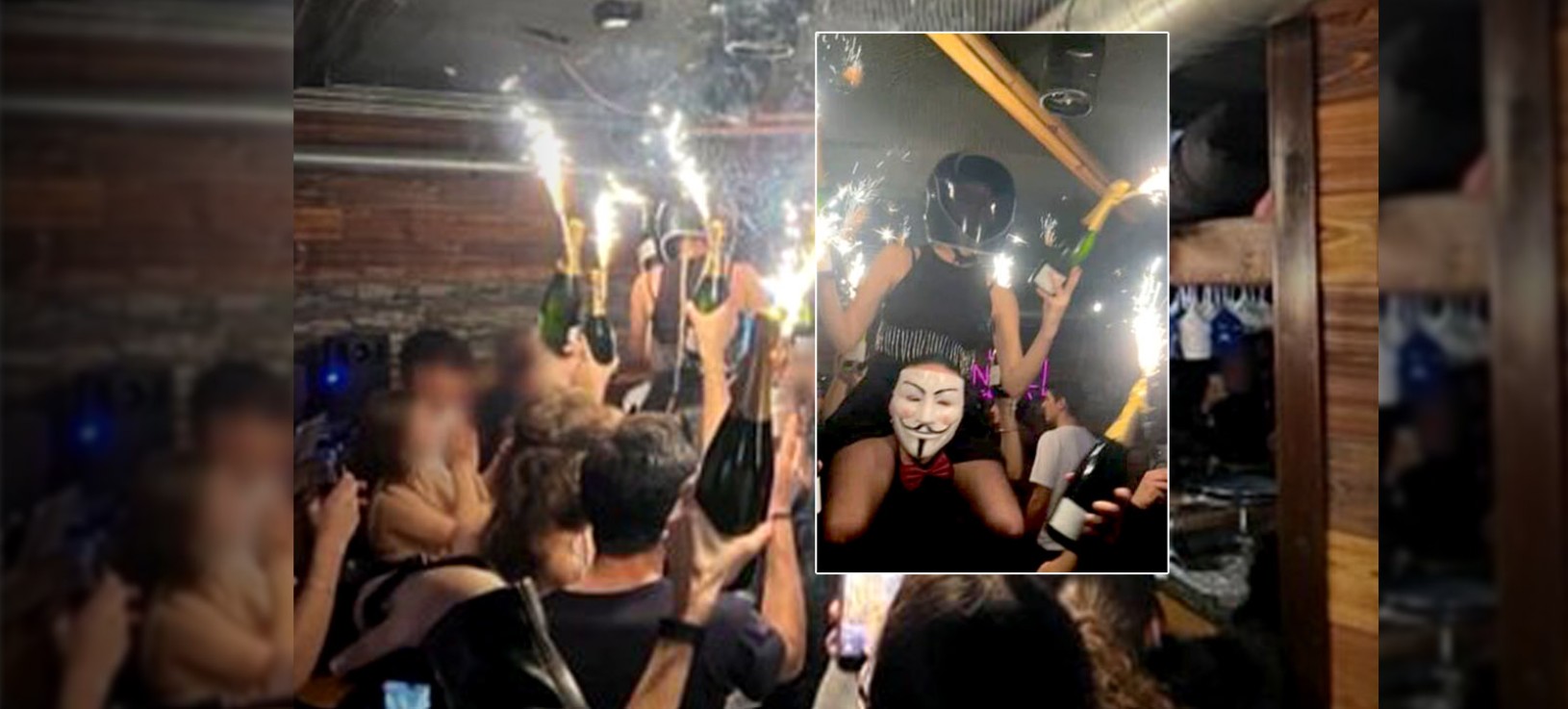 Μια συγκλονιστική φωτογραφία ήρθε στη δημοσιότητα, αποτυπώνοντας τη στιγμή που μια σερβιτόρα στέκεται στους ώμους ενός συναδέλφου