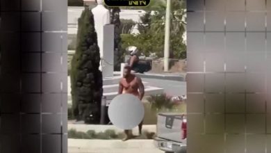 Έκπληκτοι έμειναν τουρίστες και ντόπιοι στη Μύκονο, όταν είδαν έναν άνδρα να ποζάρει εντελώς γυμνός μπροστά στο άγαλμα του Κωνσταντίνου Καραμανλή.
