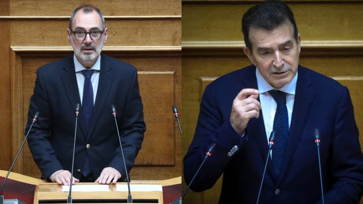 Κατά μέτωπο επίθεση στον υπουργό Προστασίας του Πολίτη εξαπέλυσε στην Ολομέλεια της Βουλής ο βουλευτής Αχαΐας με τη ΝΔ, Ανδρέας Κατσανιώτης