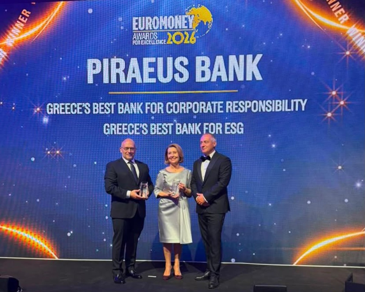 Η Πειραιώς απέσπασε πέντε διακρίσεις στο πλαίσιο του διεθνούς κύρους θεσμού Euromoney Awards for Excellence 2026